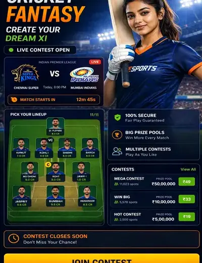 Betodd (bet odd) fantasy cricket & matchday visual 3